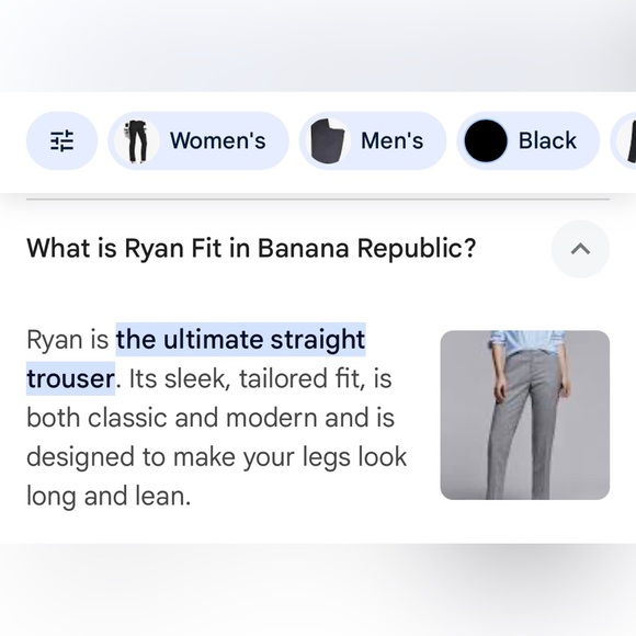 Banana Republic Ryan Fit Ladies Black Twill Pants - Picture 11 of 13